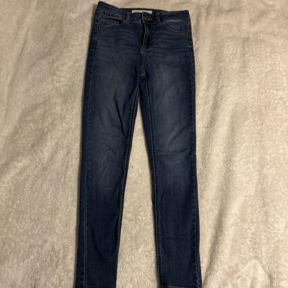 Dark denim skinny jeans